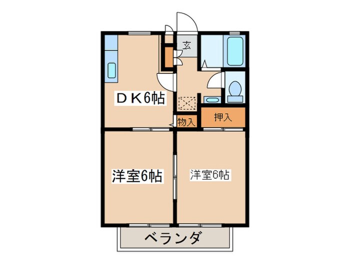 間取り図 サンビレッジ戸室　Ａ