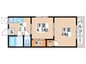 コーポ井上 2Kの間取り