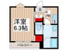 仮)MELDIA西浦和Ⅲ 1Kの間取り