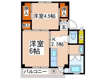 間取図 ビレッジハウス三田3号棟