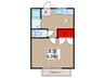 フラワーハイムⅢ 1Kの間取り