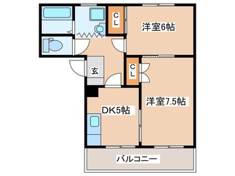 間取図 メゾンシノダB