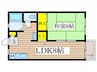 アボード小林 1LDKの間取り