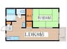アボード小林 1LDKの間取り