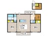Ｐｅａｒｌ　Ｈｅｉｇｈｔｓ　Ⅱ 2LDKの間取り