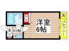 スカイピア平井A棟 1Kの間取り