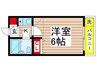 スカイピア平井A棟 1Kの間取り