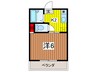 サンハイム 1Kの間取り