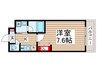 ハーモニーレジデンス門前仲町 1Kの間取り