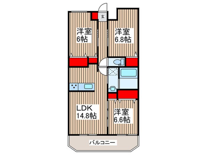 間取り図 仮）南越谷PJ