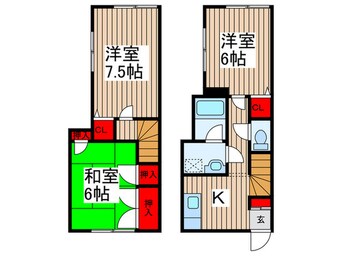 間取図 サニ―ハイツ三枝