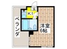 メゾン優 1Kの間取り