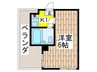 メゾン優 1Kの間取り
