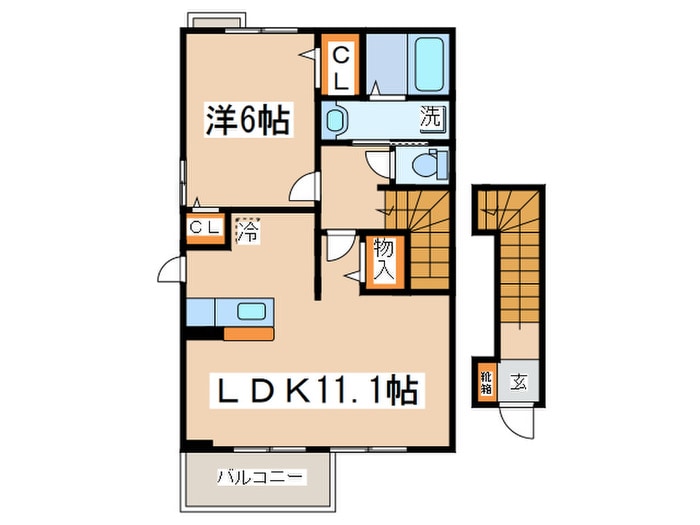間取り図 メゾンド　フォンテーヌ
