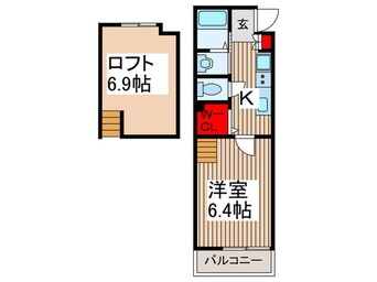 間取図 Mark　Duo錦町