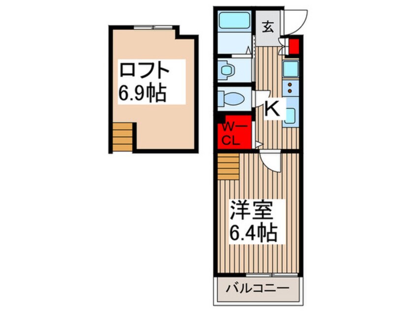 間取図 Mark　Duo錦町