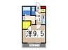 ライフモリ６号館 1Kの間取り