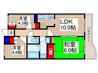 間取図 エメラルドハイツＥ