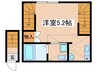 アークファースト町田 1Rの間取り