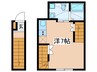アークファースト町田 1Rの間取り