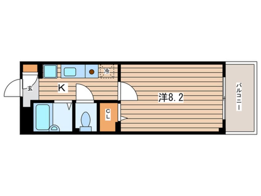 間取図 ｵｰｷｯﾄﾞﾚｼﾞﾃﾞﾝｽ港北綱島ｱﾈｯｸｽ
