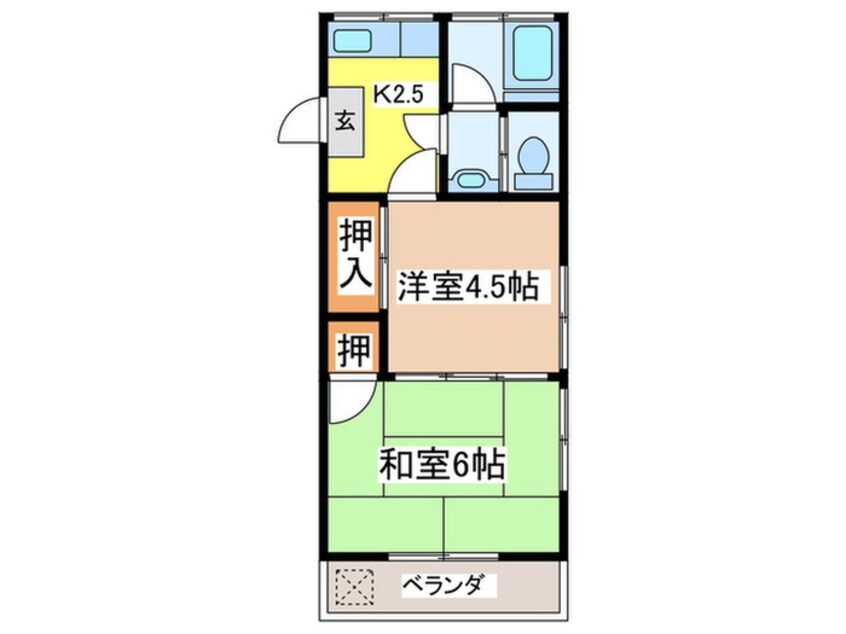 間取図 矢ケ崎ハイツ