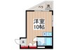 ウインド新富ビル 1Rの間取り