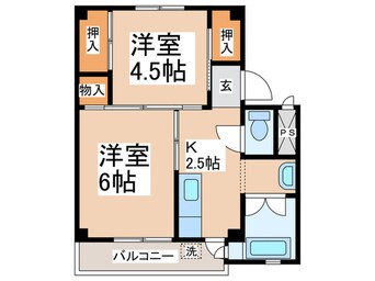 間取図 ビレッジハウス愛川2号棟