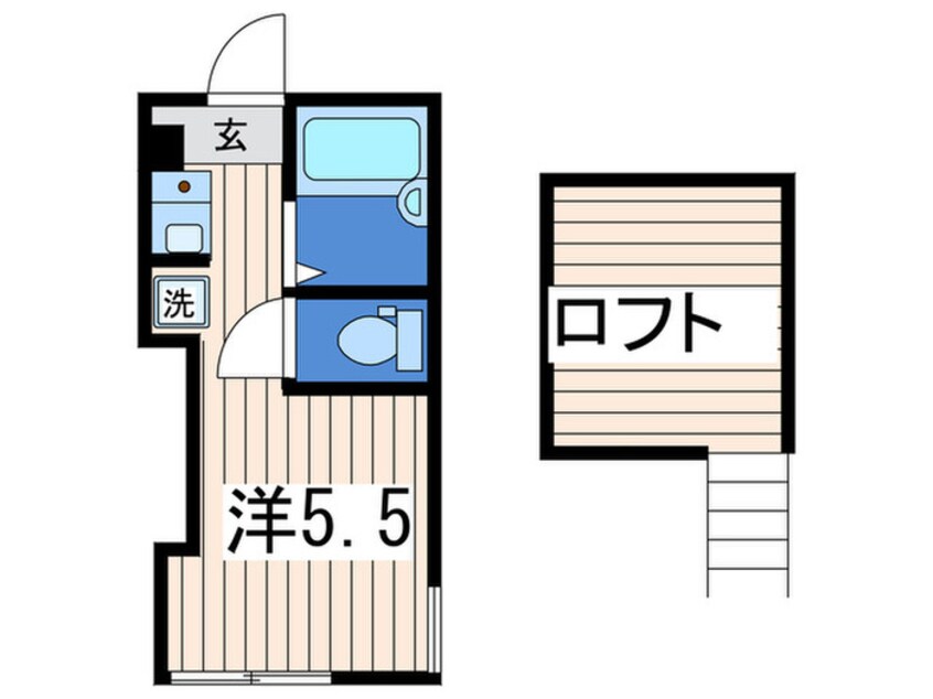 間取図 プライムテラス南太田Ｂ