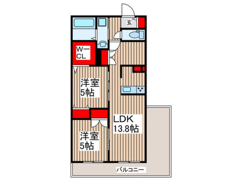 間取図 フロントスクエア越谷
