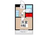 寿コーポ 1Kの間取り