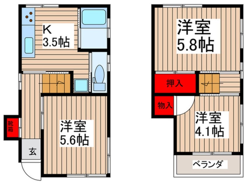 間取図 渡戸戸建