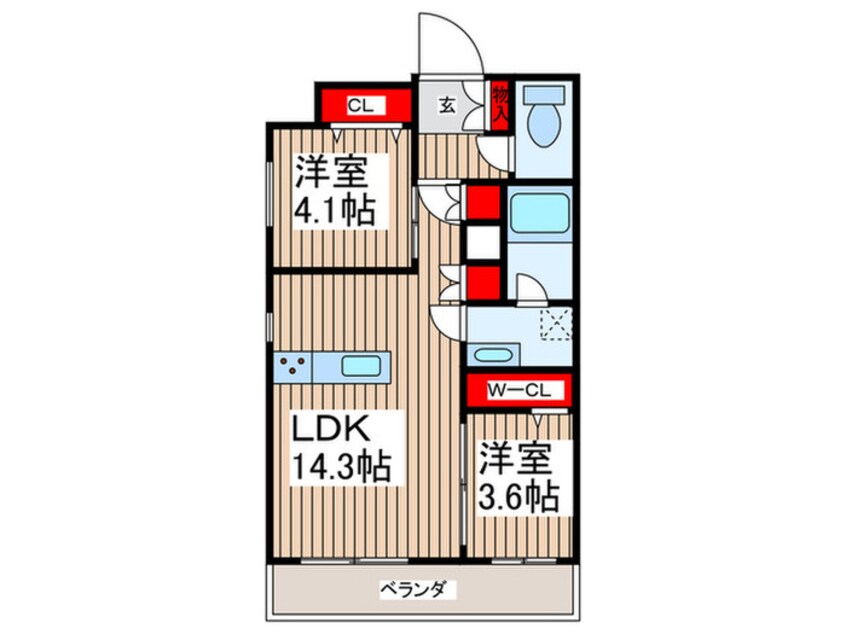 間取図 ＬａＣｌａｉｒ南浦和