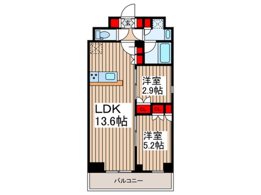 間取図 ＬａＣｌａｉｒ南浦和