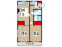 メゾンクレスの間取図