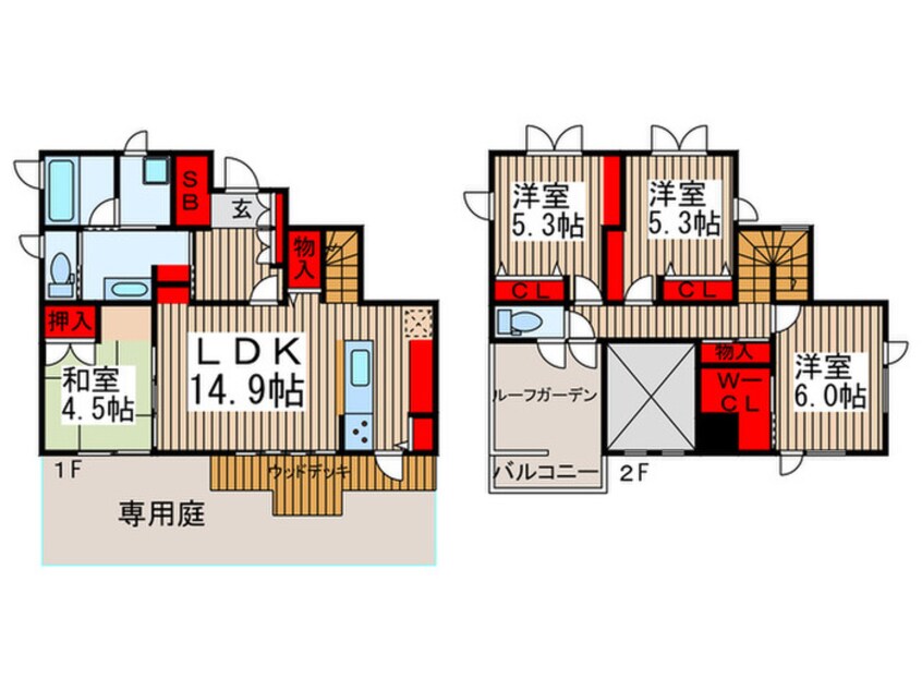 間取図 印西牧の原一戸建て