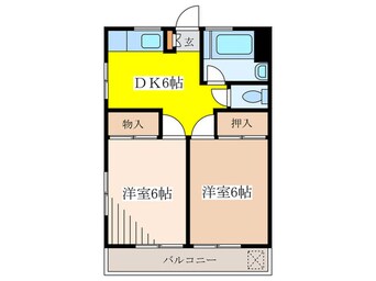 間取図 孔雀コーポ