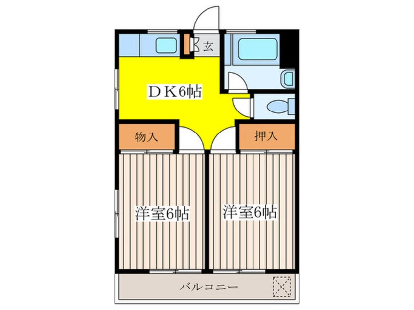 間取図 孔雀コーポ