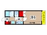 パルコ－ト稲毛Ⅱ 1Kの間取り