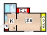 メゾンアイラ 1Kの間取り