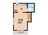 メゾンアイラ 1Kの間取り
