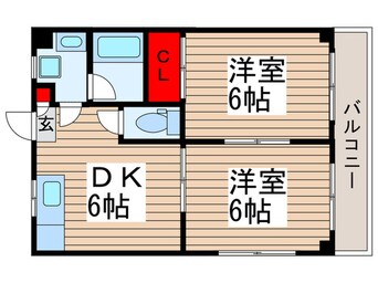 間取図 パ－ルビル牧の原