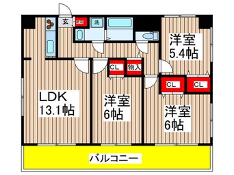 間取図 CITY SPIRE平井