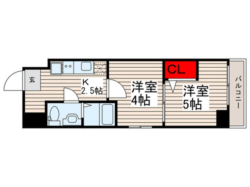 間取図 アーバハイツ六町１号館