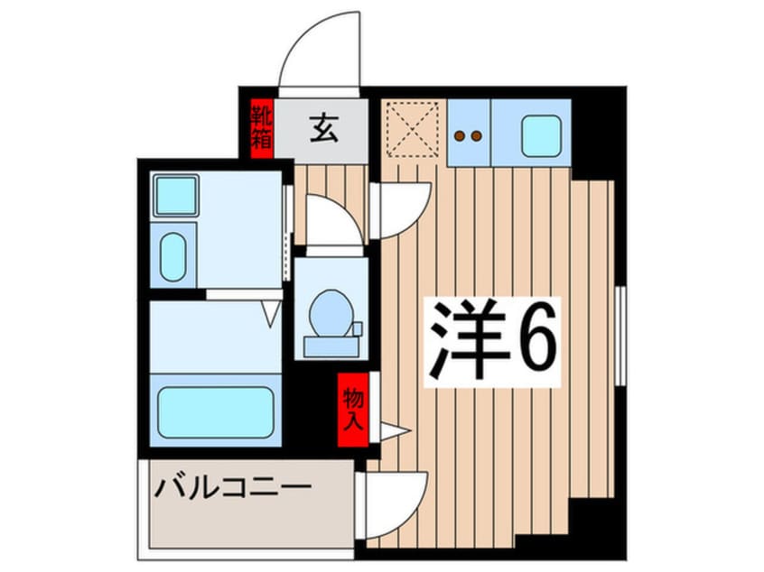 間取図 グリフィン東銀座(803)