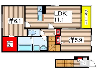 間取図 カーサ　リザイヤ　Ⅲ