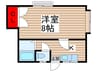 日栄コーポ 1Kの間取り