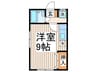 第よん小野荘 1Rの間取り