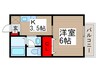 サンモ－ルヤナセ 1Kの間取り