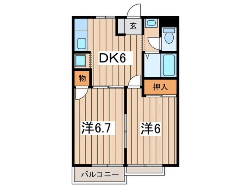 間取図 スカイハイツＢ棟